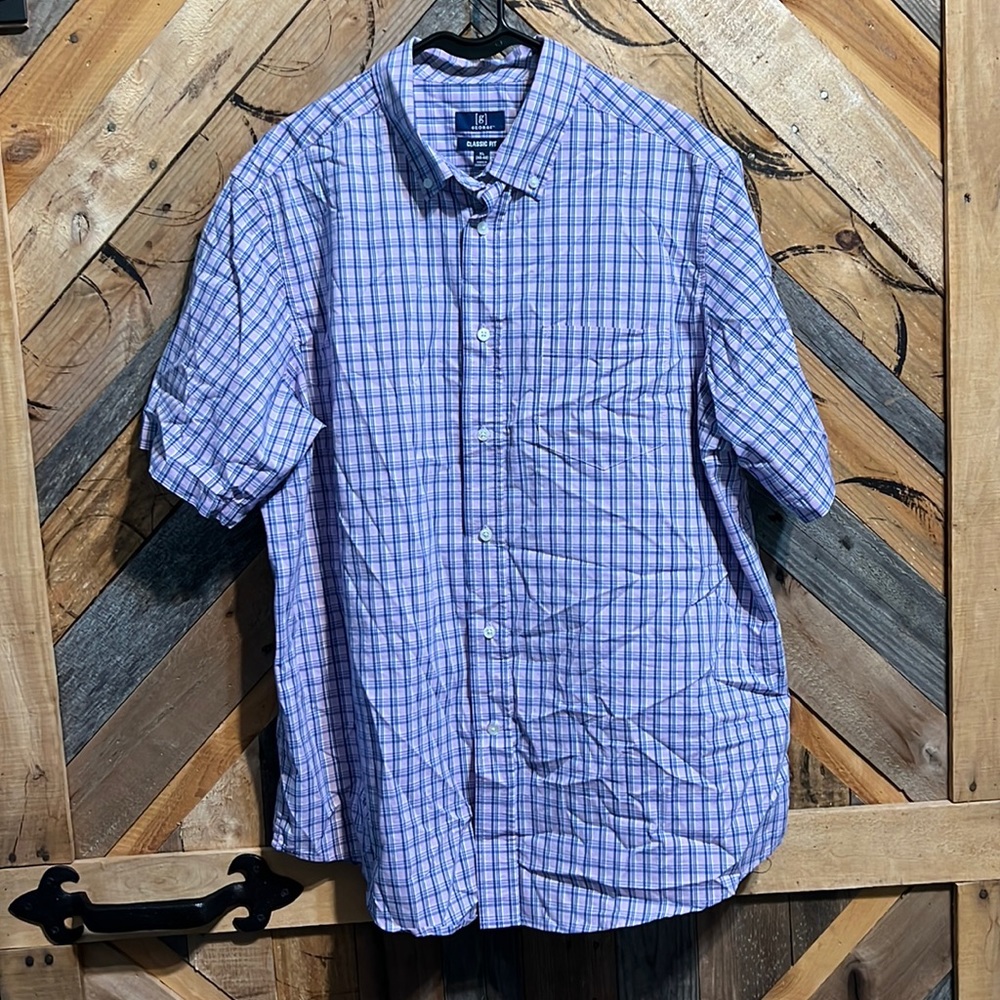 George button down short sleeved shirt